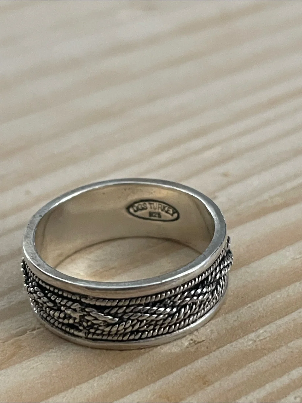 DGS Turkey 925 sterling silver braided ring